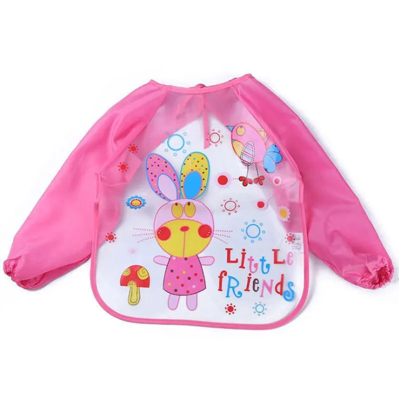Mila Protective Children's Apron - Waterproof Long Sleeves for Eating and Painting
