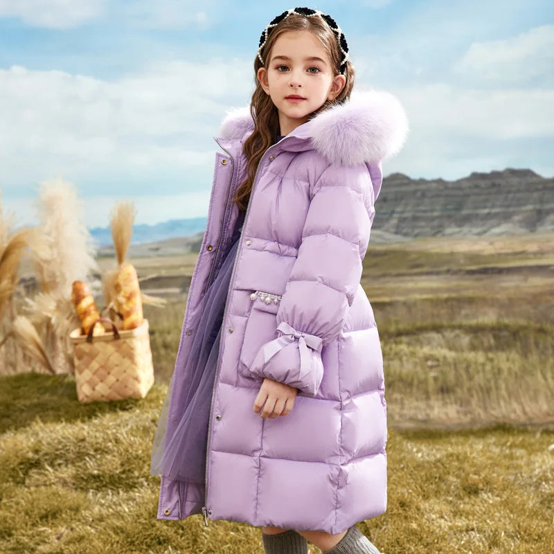 Lila Winter Coat for Children – Warm and Stylish for Cold Days