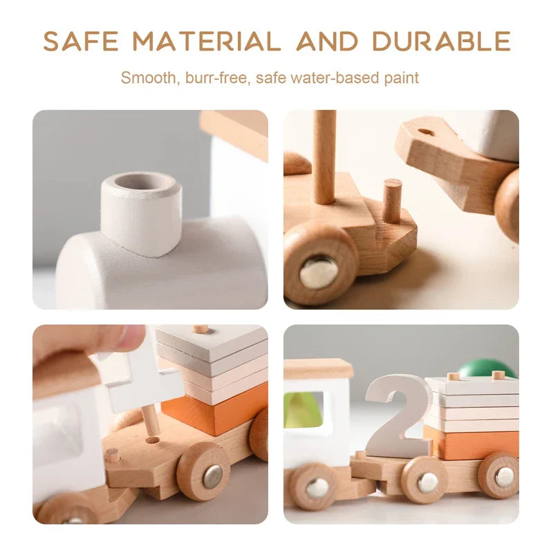 Creative Wooden Train – For Educational Play Fun