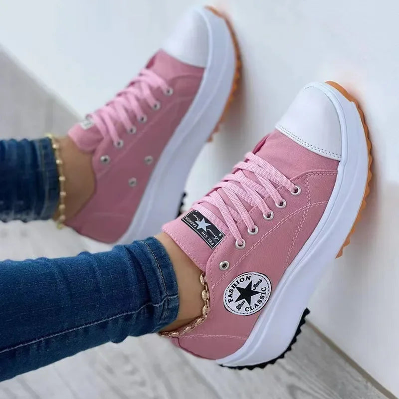 High Top Canvas Trainers for Women – Trendy and Comfortable