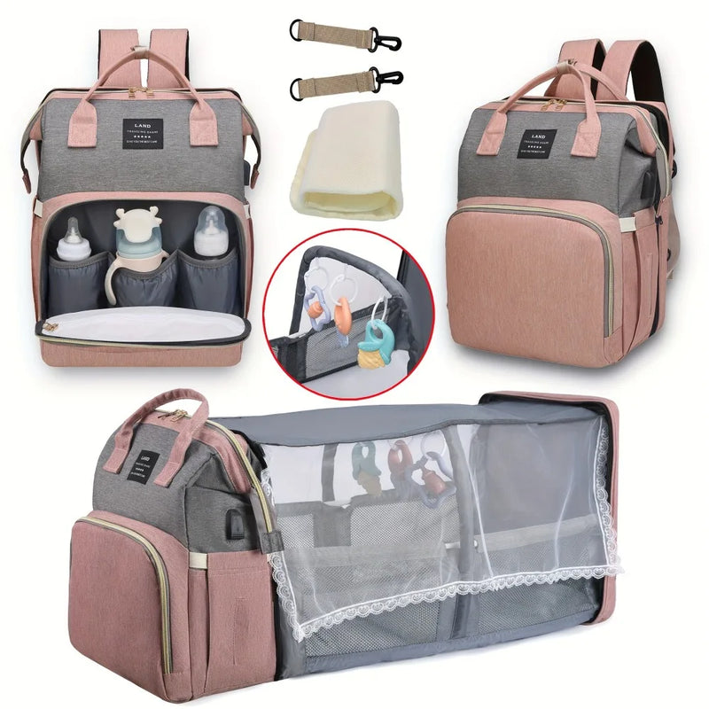 Multifunctional Diaper Bag - All-in-One Solution for On-the-Go
