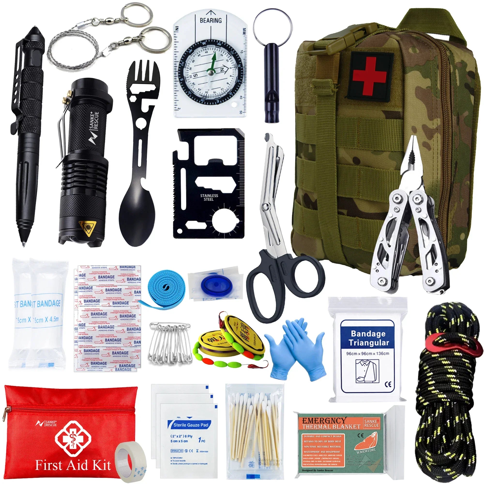 Tactical First Aid Kit – Compact and Complete for Caravans, Camping, and Survival Situations