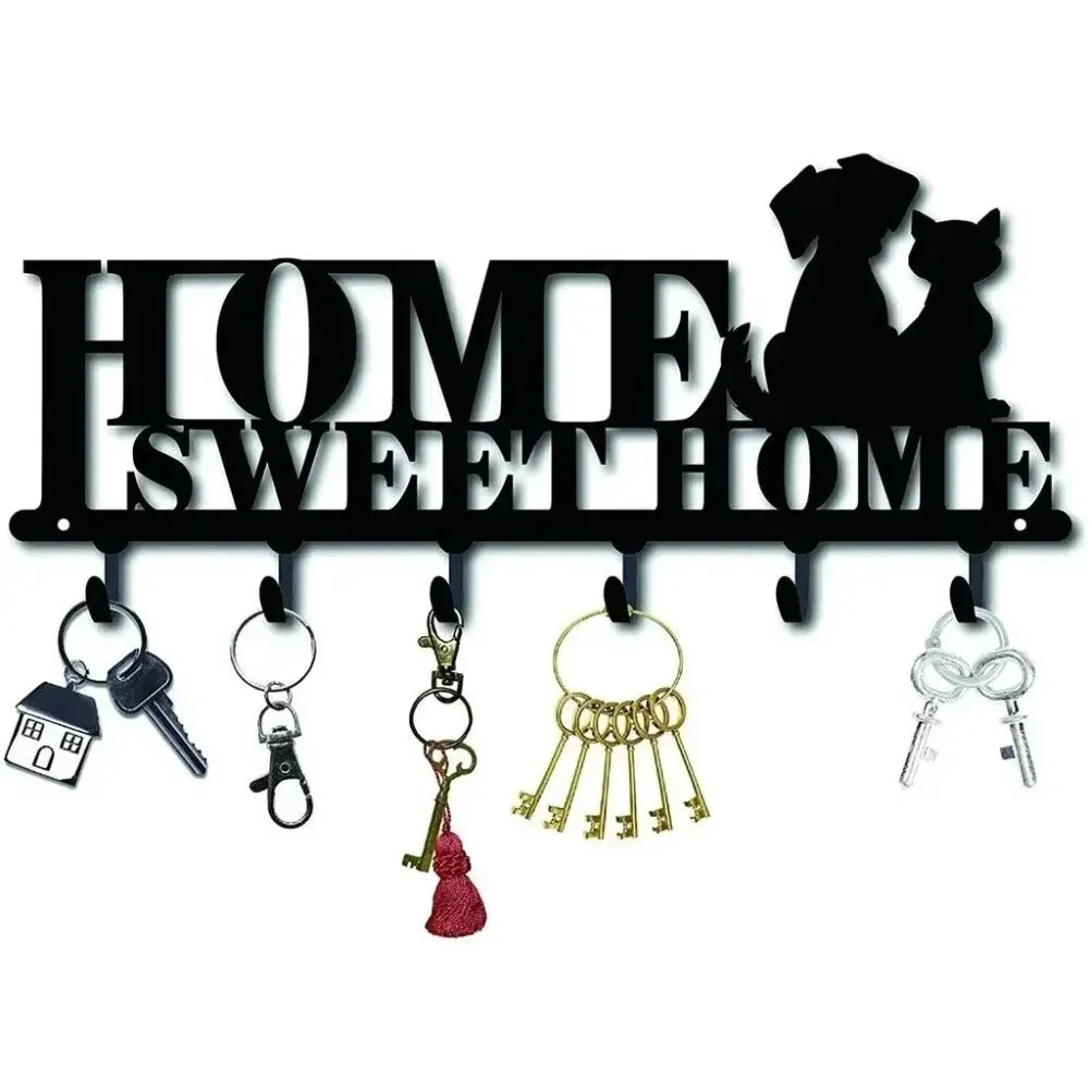 Elegant Wall-Mounted Key Holder - A Stylish Solution for Keys and Accessories