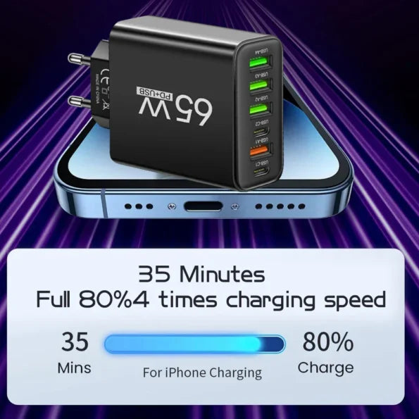 ChargePro Multi-USB Fast Charger – Safe Power Solution for Home and Travel
