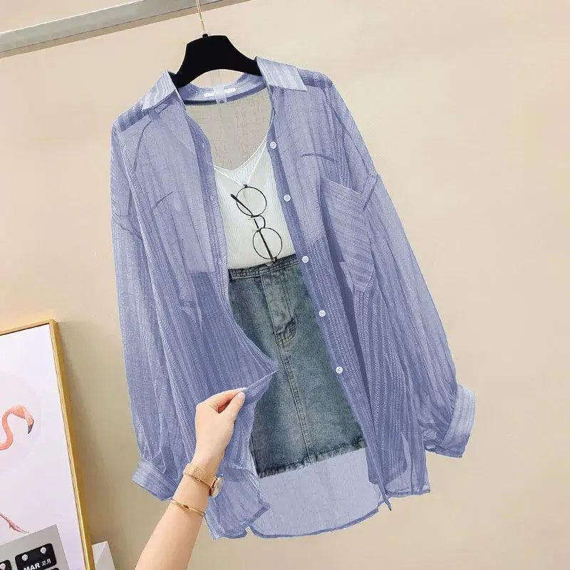 Lightweight Summer Chiffon Blouse – Elegant Top for Casual Outfits