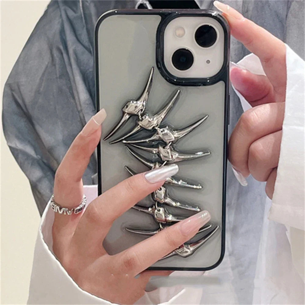 3D Herringbone Design Phone Case – Tough and Protective