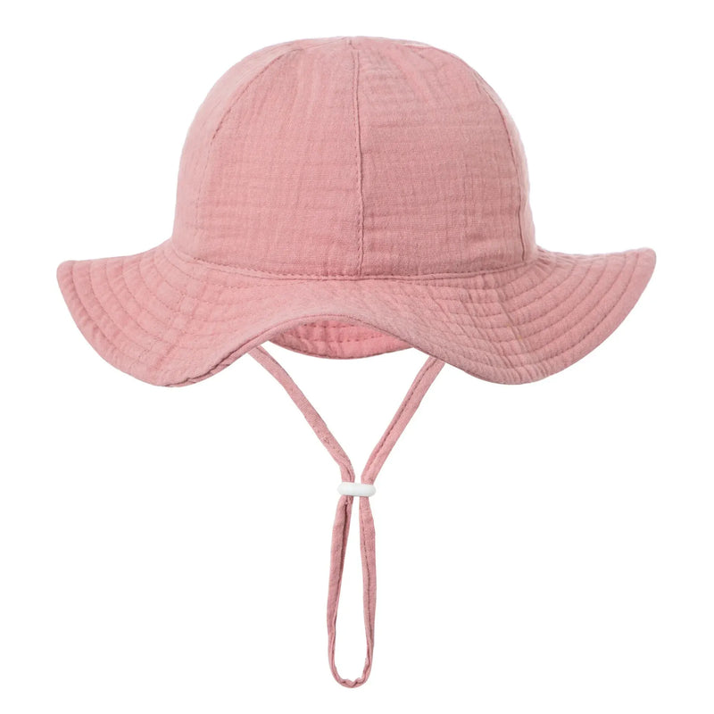 Soft Baby Sun Hat with Wide Brim - Breathable and Comfortable for Summer