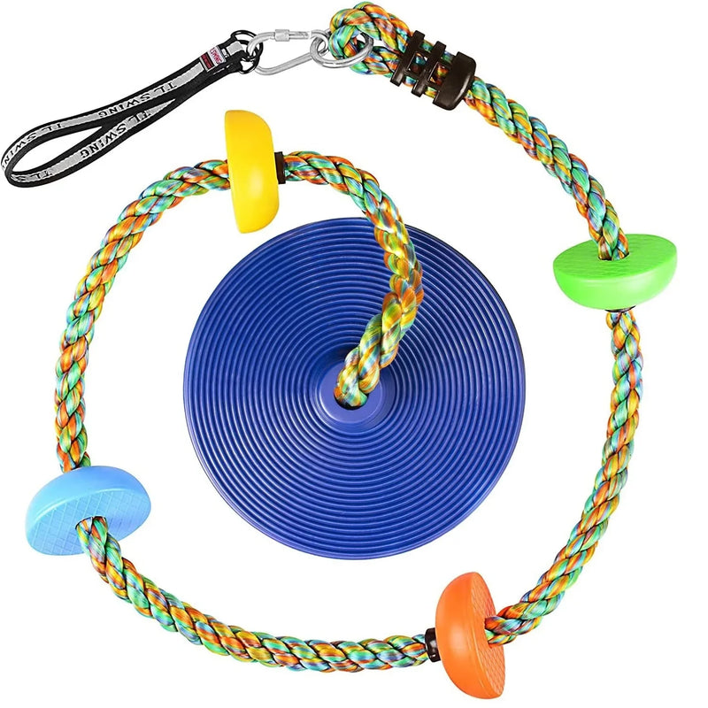 Climbing Rope with Platform and Disc - Play and Climb for Adventurous Children