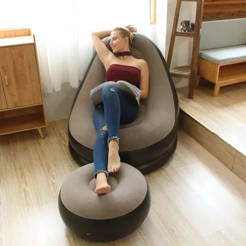 Inflatable Lazy Couch – Comfortable Foldable Sofa for Indoor and Outdoor Use