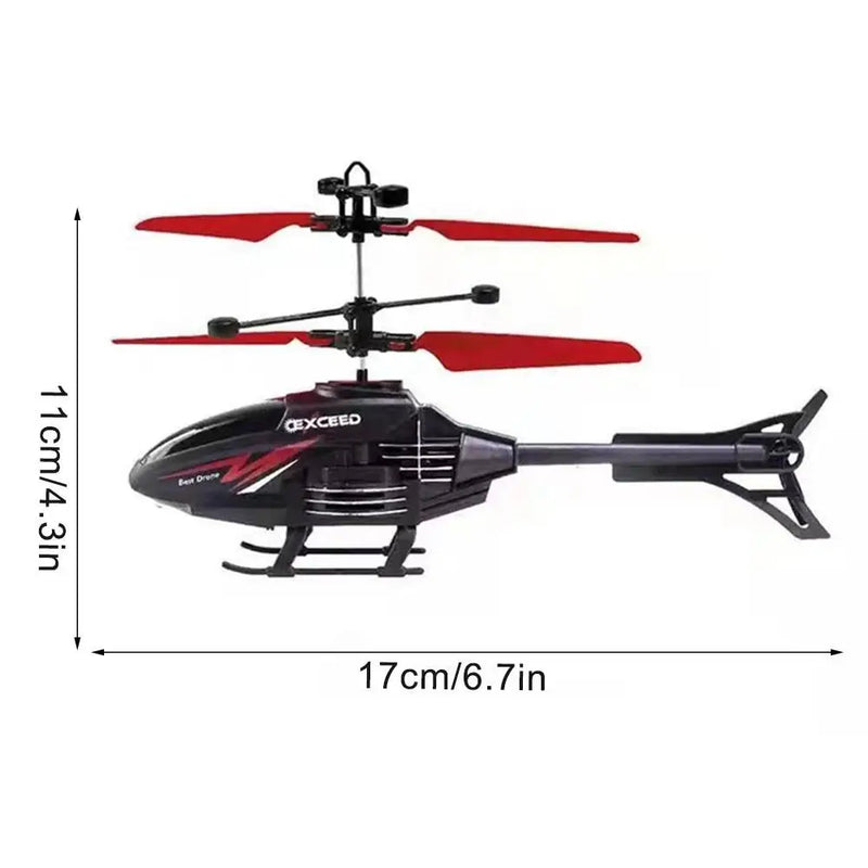 2-Channel RC Helicopter – Controllable Toy for Kids with Rechargeable Function