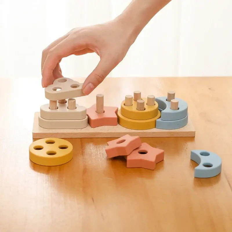 Educational Wooden Shape Game – For Creative Discoveries