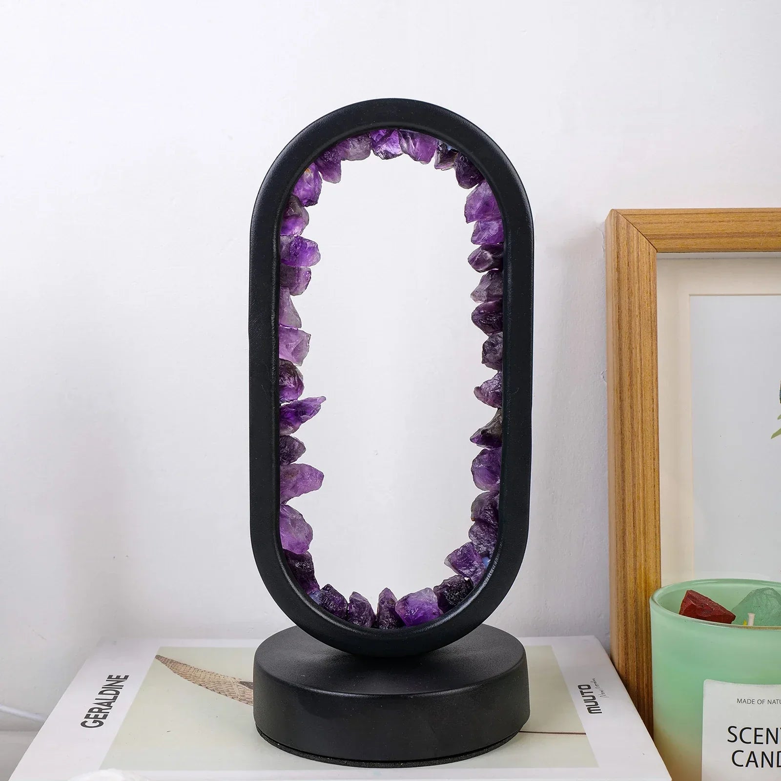 Elegant Amethyst Crystal Lamp – Ambient LED Lighting for Relaxation