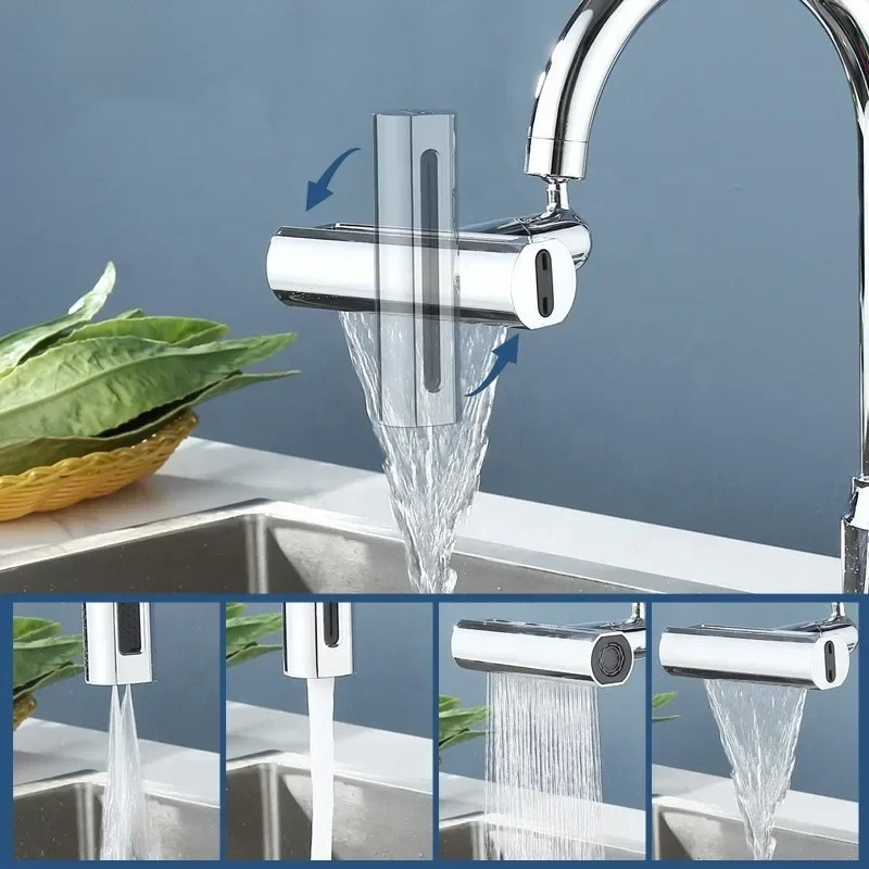FlexiFlow Tap Attachment – 4 Settings & 360° Rotatable