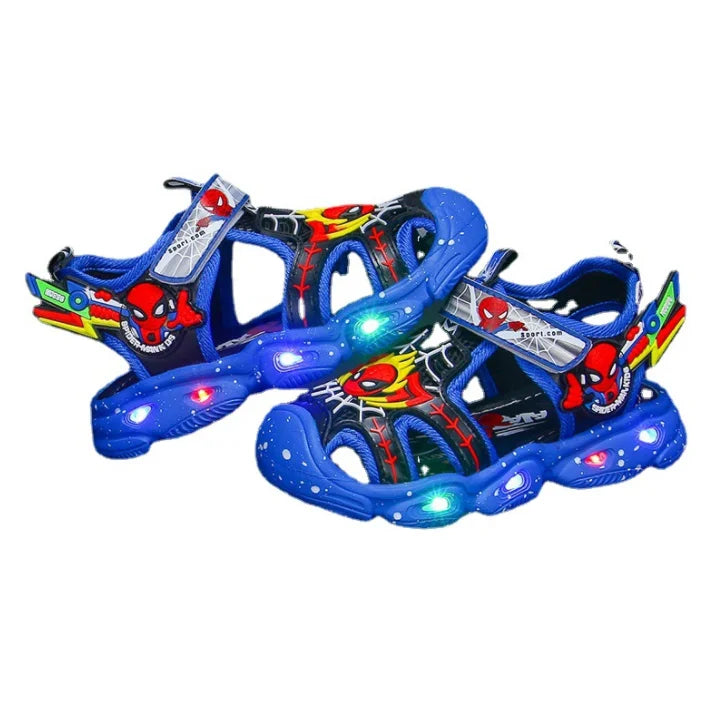 Glowing Superhero Sandals for Kids – Comfortable and Fun for Playtime