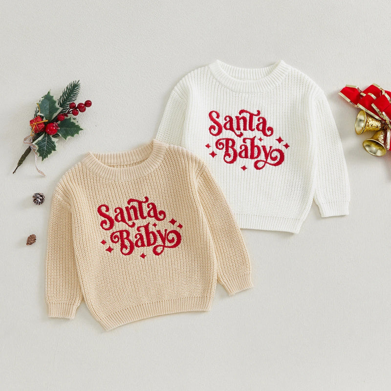 Santa Baby Sweater for Kids - Festive Warmth
