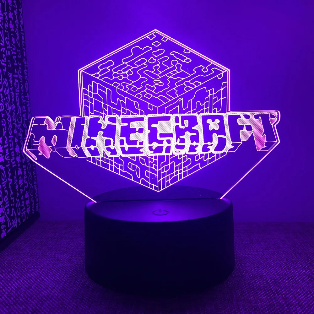 Diverse LED Game Characters Lamp - Playful Lighting for Gamers