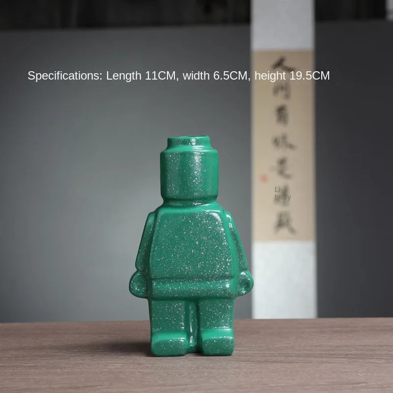 Creative Robot Vase - Playful Decoration for Home