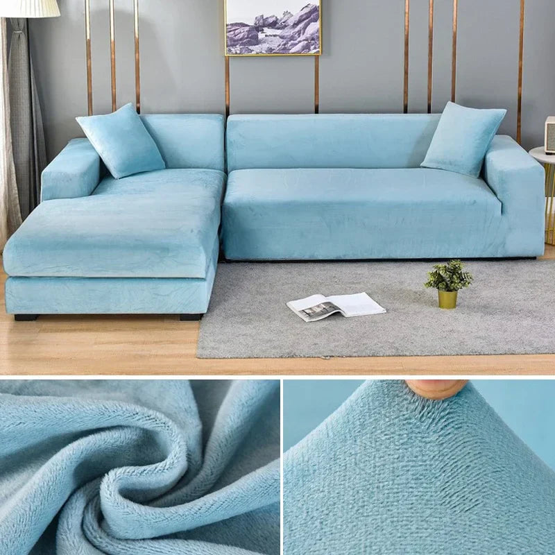Velura Sofa Cover – Luxe Velvet for Style and Protection