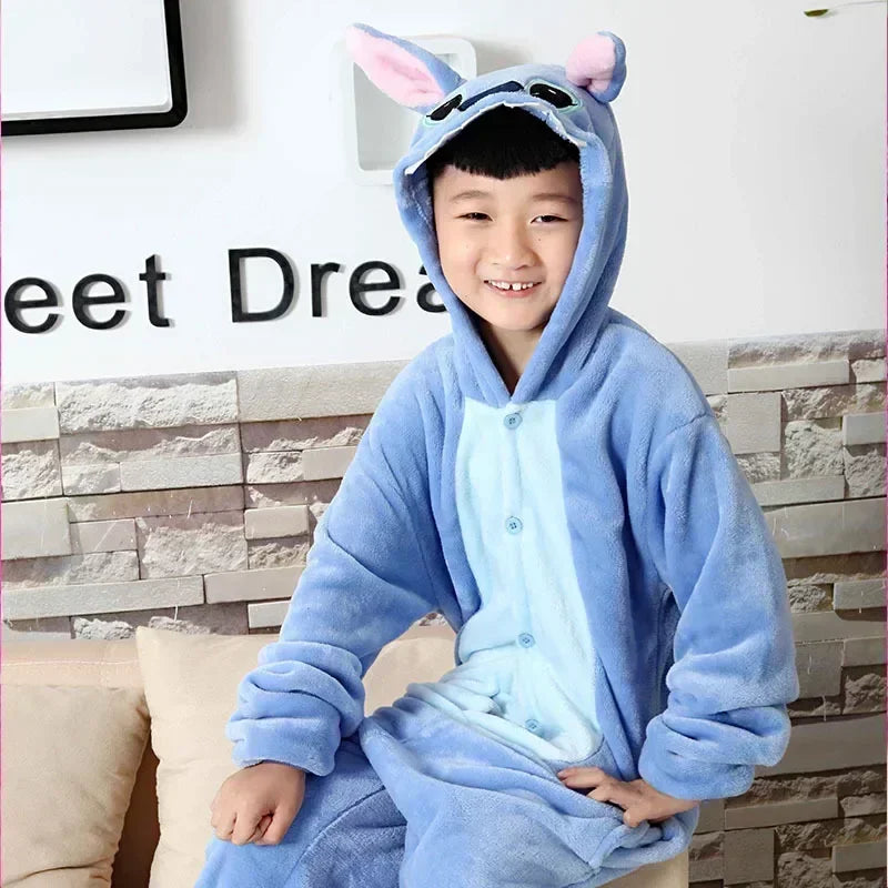 SnuggleStitch Pajama Onesie for Kids - Comfortable and Practical for Sleeping
