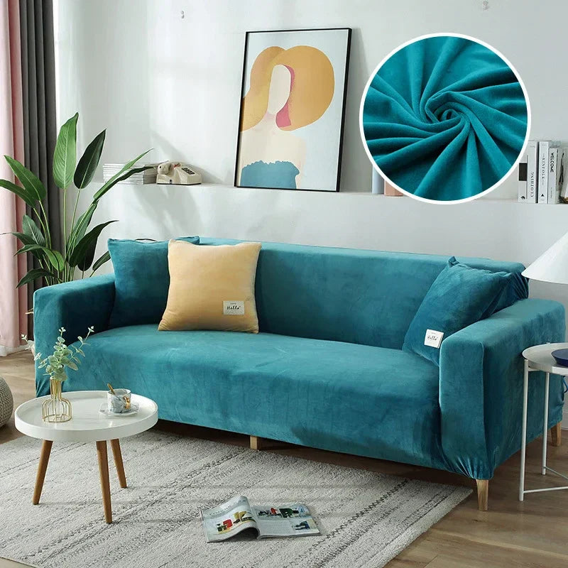 Velura Sofa Cover – Luxe Velvet for Style and Protection