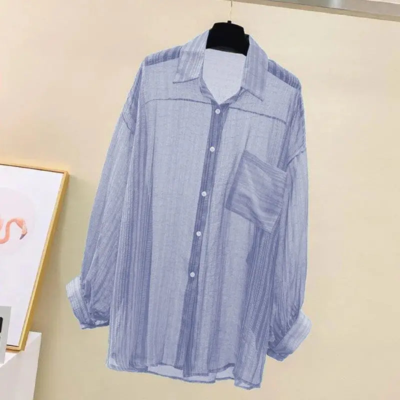 Lightweight Summer Chiffon Blouse – Elegant Top for Casual Outfits