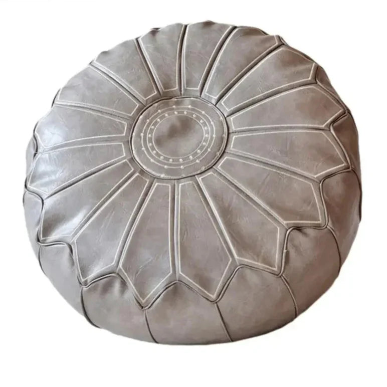 Luxury Leather Pouf – Comfort and Design