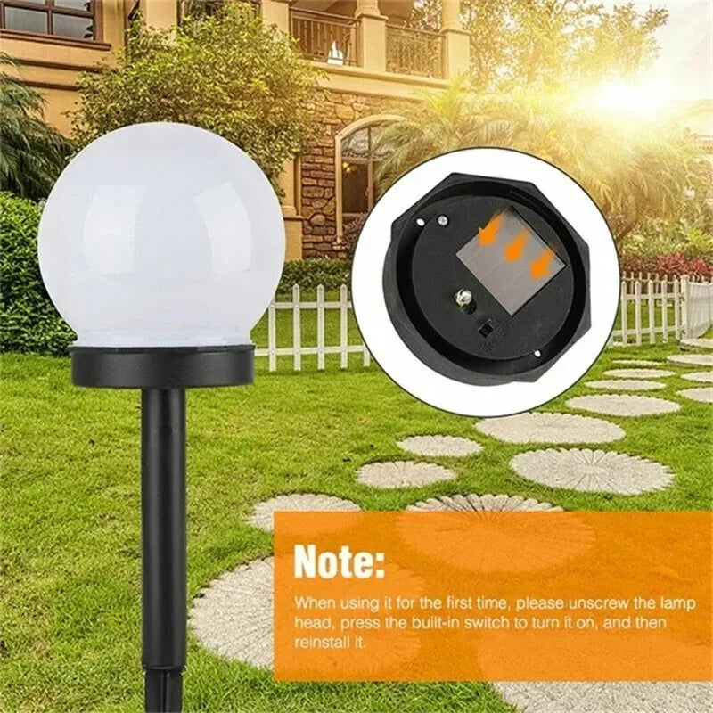 Solar Powered LED Garden Lamp - Energy Efficient and Weather Resistant for Outdoor Lighting