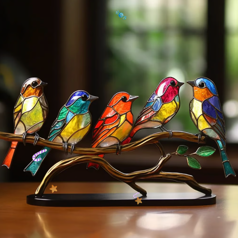 Joyful Bird Group - Colorful Decoration