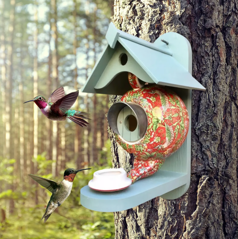 Colorful Birdhouse - Perfect for the Garden