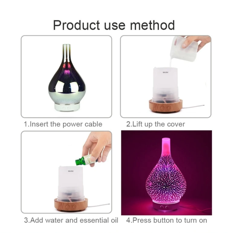 GalaxyGlow Aromatherapy Diffuser - Magical Colors and Soothing Scents