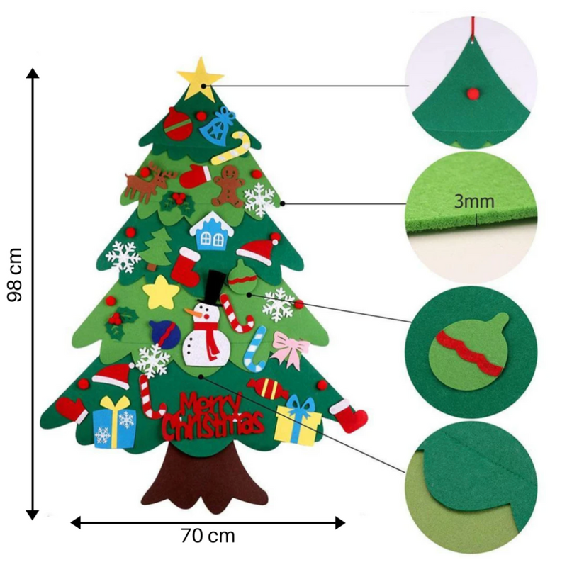 Felt Christmas Tree for Kids - Creative and Reusable