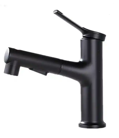 Luxury Bathroom Tap with Pull-Out Hand Shower – Stylish and Functional
