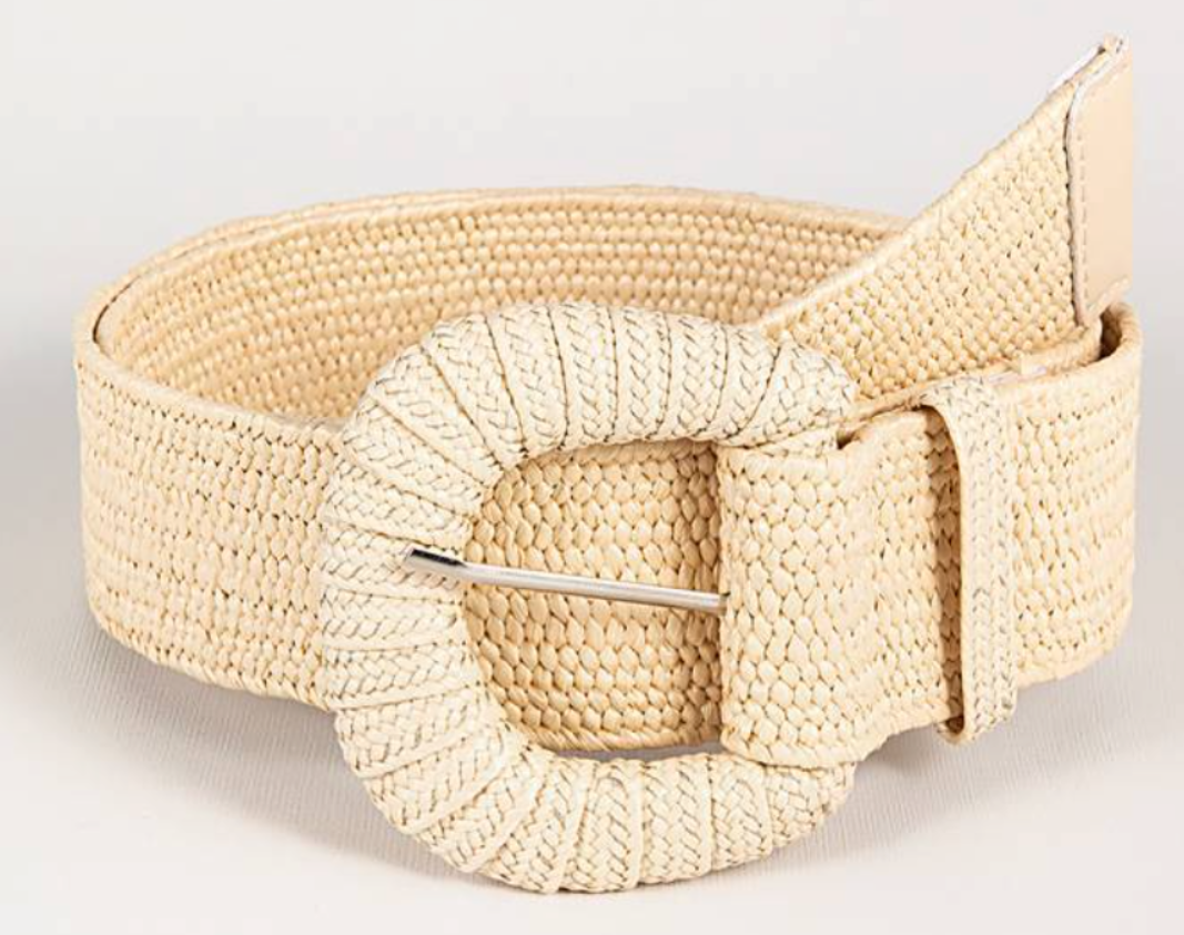Vintage Woven Women's Belt – Wide Design for Added Flair