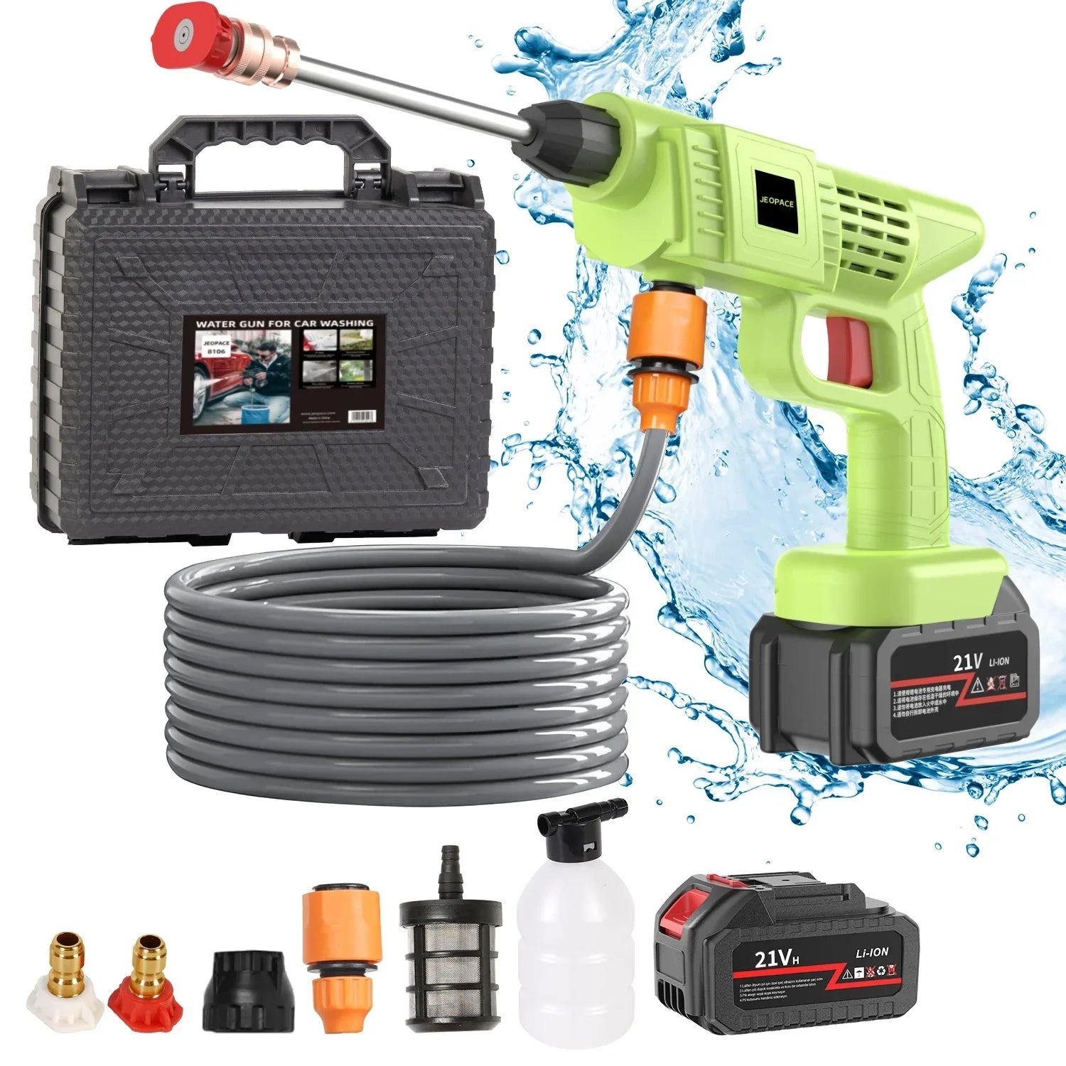 PowerWash Wireless Car Wash Gun – Powerful and Handy