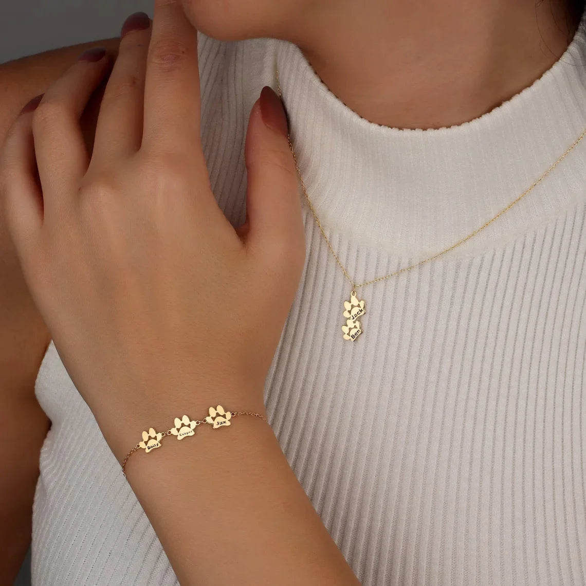 Paw Print Bracelet – A Heartfelt Tribute to Your Loyal Companion