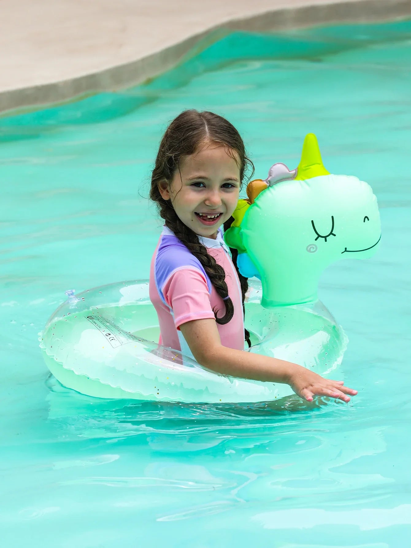 Inflatable Swim Ring for Kids – Dino Swim Ring for Summer Fun and Pool Activities