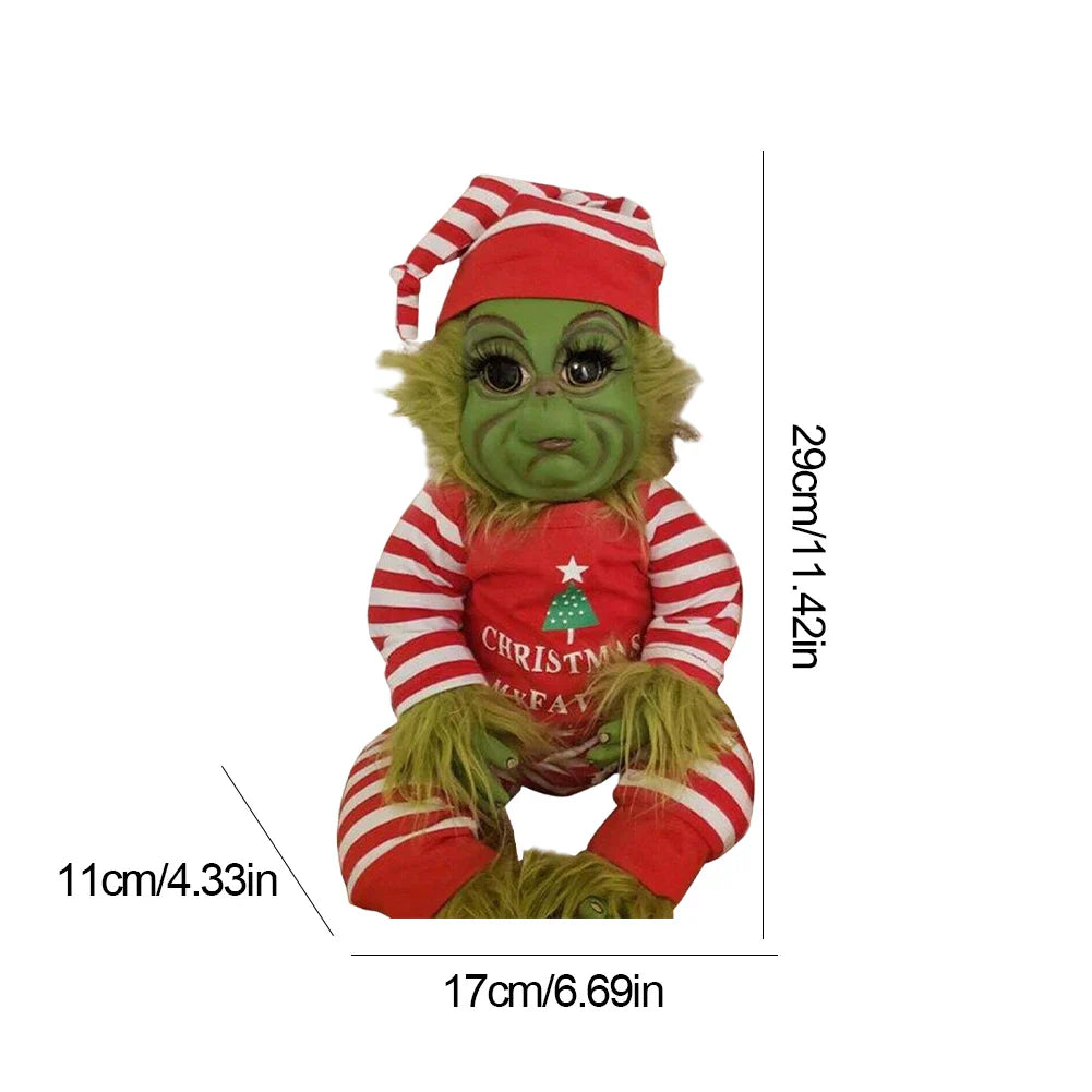 Christmas Grinch Plush Monster - For Festive Joy