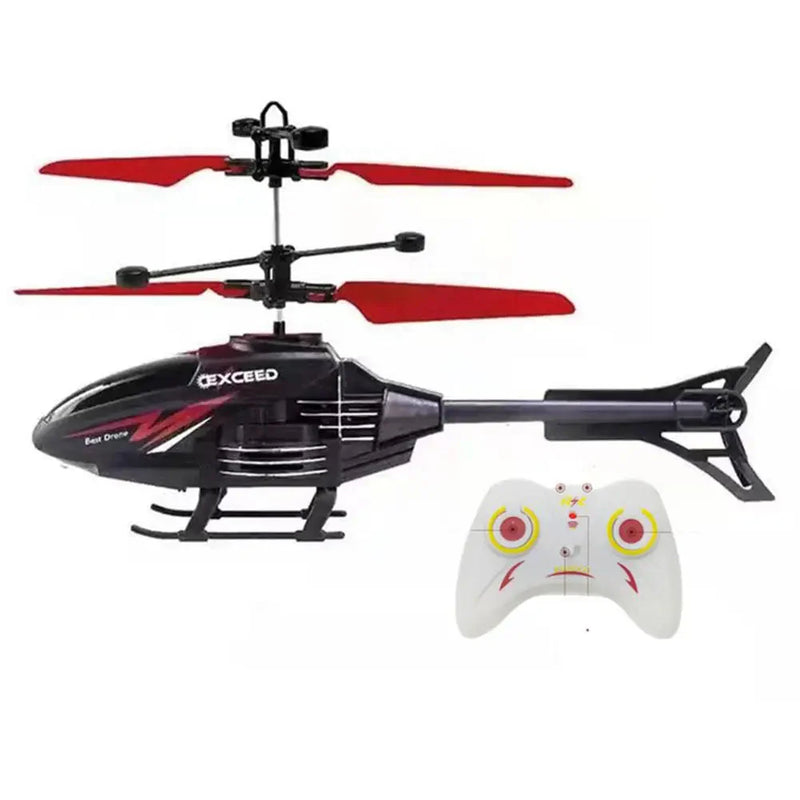 2-Channel RC Helicopter – Controllable Toy for Kids with Rechargeable Function