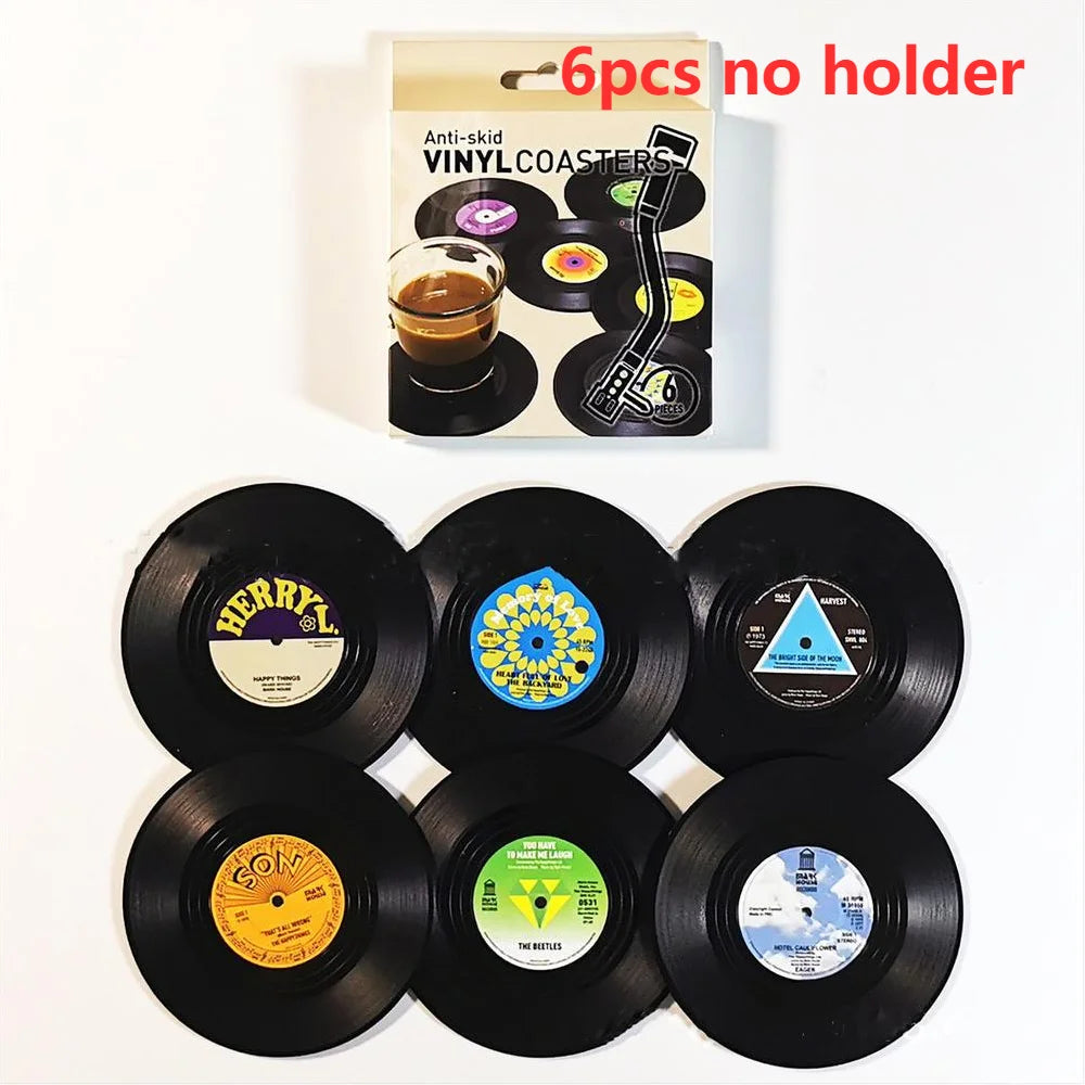 Classic Sound Drink Coasters Set - Protect Your Furniture with Musical Charm