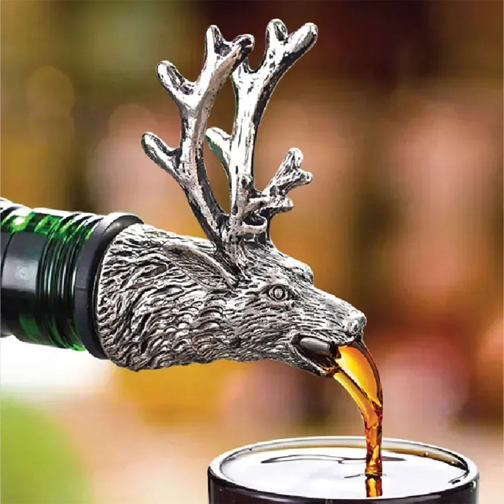 Deer Head Wine Pourer - Elegant and Functional