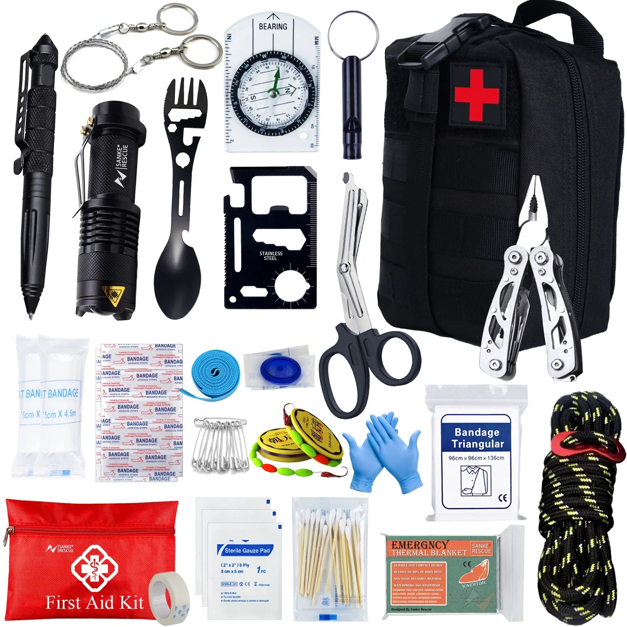 Tactical First Aid Kit – Compact and Complete for Caravans, Camping, and Survival Situations