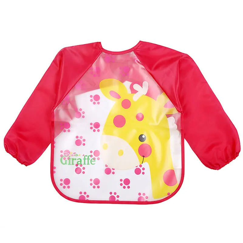 Mila Protective Children's Apron - Waterproof Long Sleeves for Eating and Painting