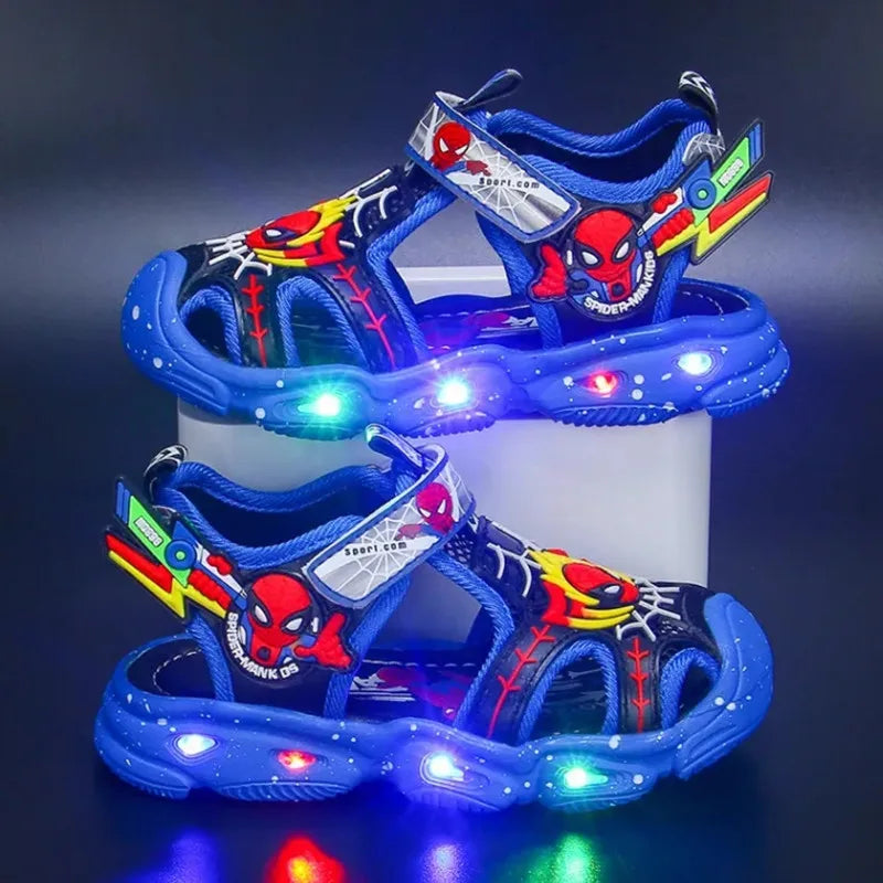 Glowing Superhero Sandals for Kids – Comfortable and Fun for Playtime