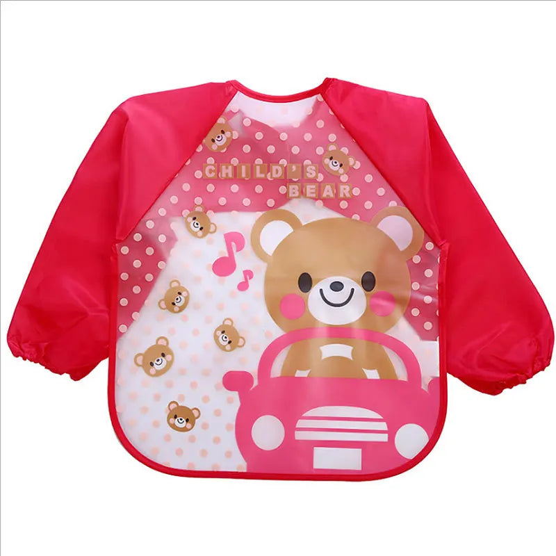 Mila Protective Children's Apron - Waterproof Long Sleeves for Eating and Painting
