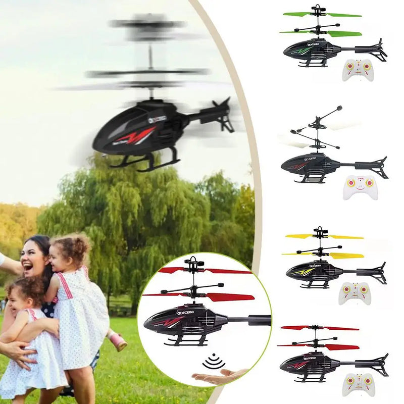 2-Channel RC Helicopter – Controllable Toy for Kids with Rechargeable Function