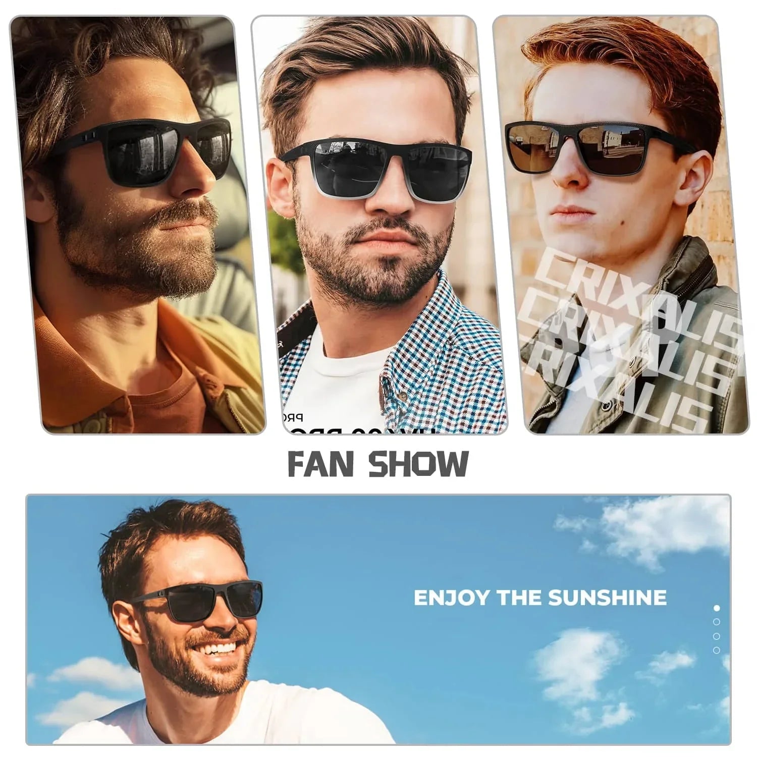 AquaShield Polarized Sunglasses 3-Pack – Protected and Stylish