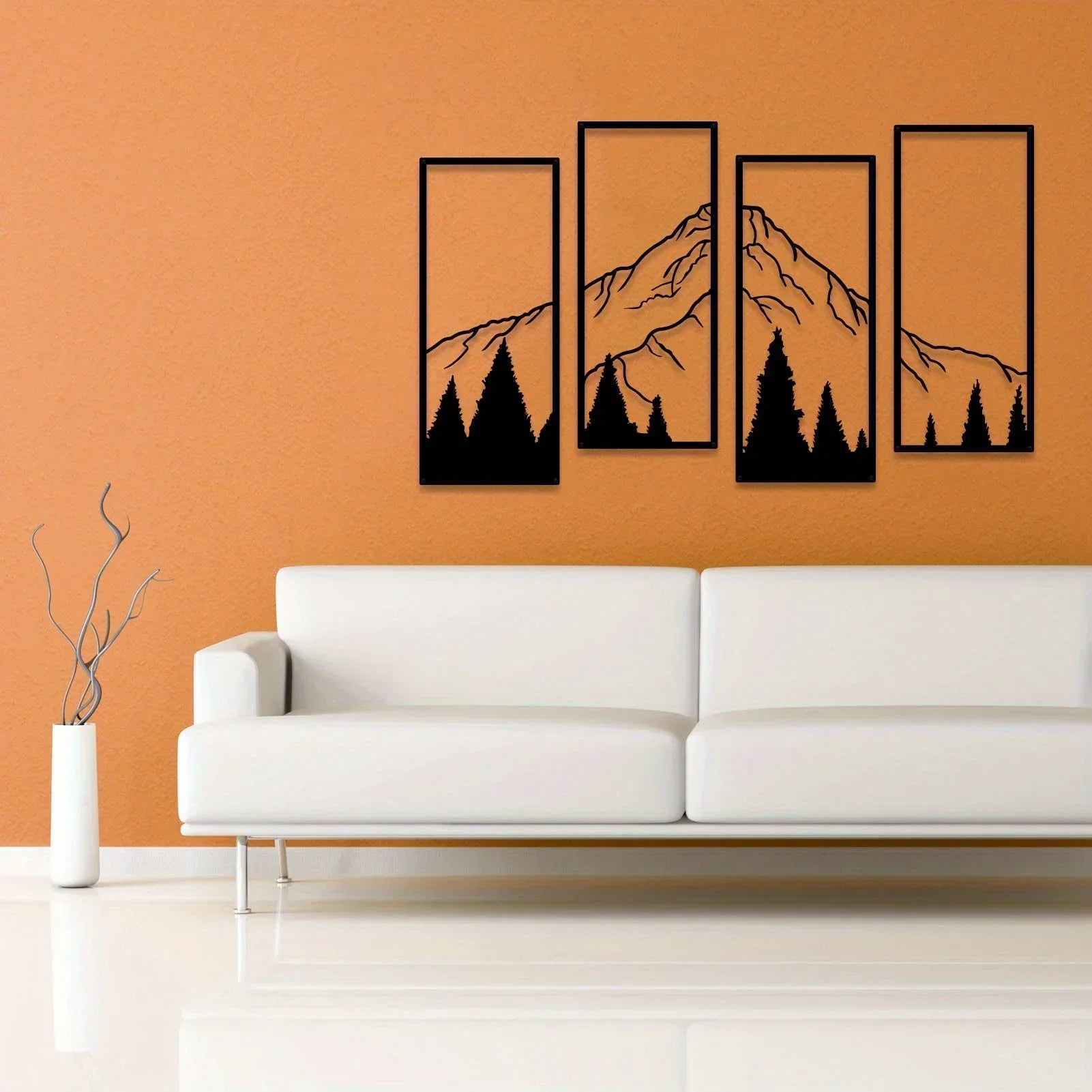 Majestic Mountains Wall Decor – Four-Piece Art Set