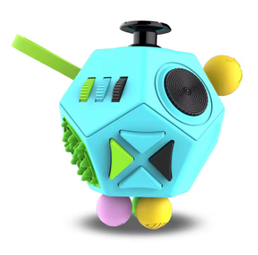 MultiSense Fidget Cube – 12-Side Stress-Relief Toy