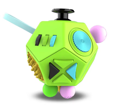 MultiSense Fidget Cube – 12-Side Stress-Relief Toy