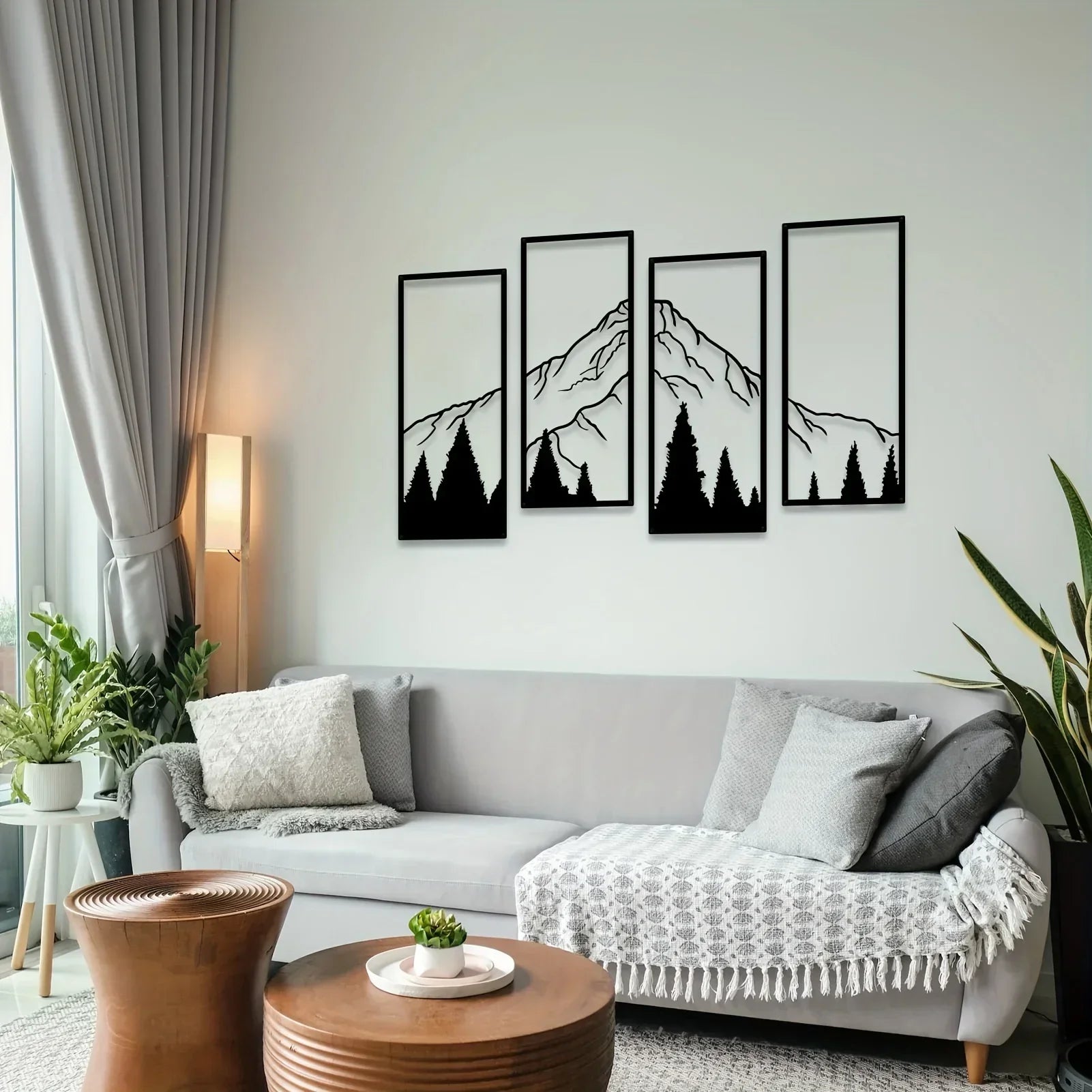 Majestic Mountains Wall Decor – Four-Piece Art Set